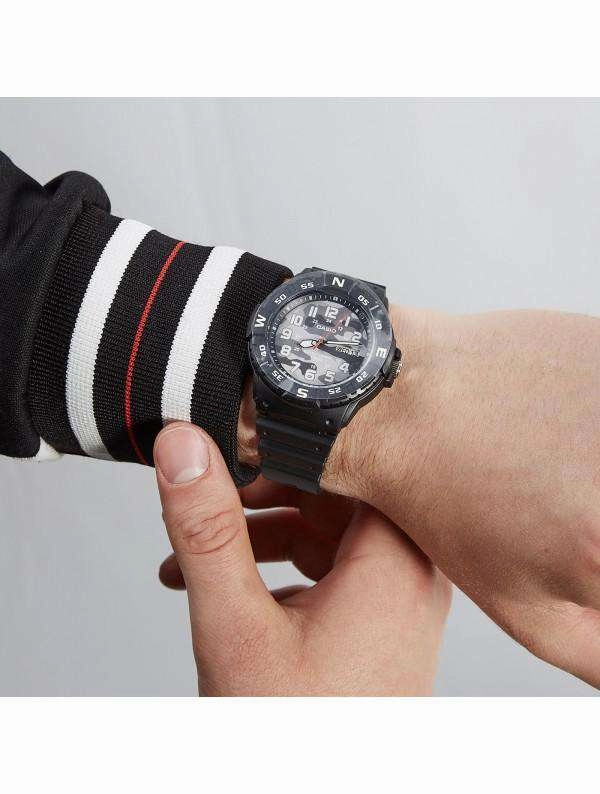 Casio MRW-220HCM-1BVDF Black Resin Strap Watch for Men
