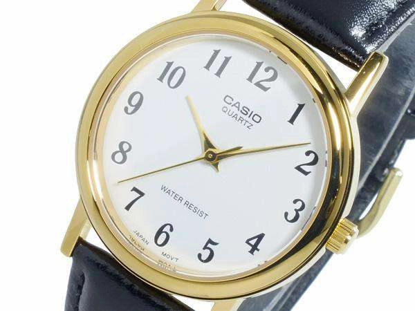 Casio MTP-1095Q-7BD Black Leather Strap Watch for Men and Women
