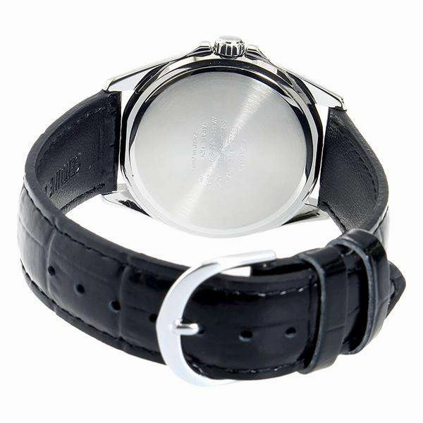 Casio MTP-1370L-1A Black Leather Strap Watch for Men
