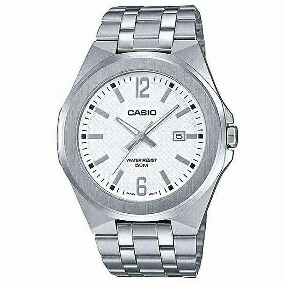 Casio MTP-E158D-7A Silver Stainless Watch for Men