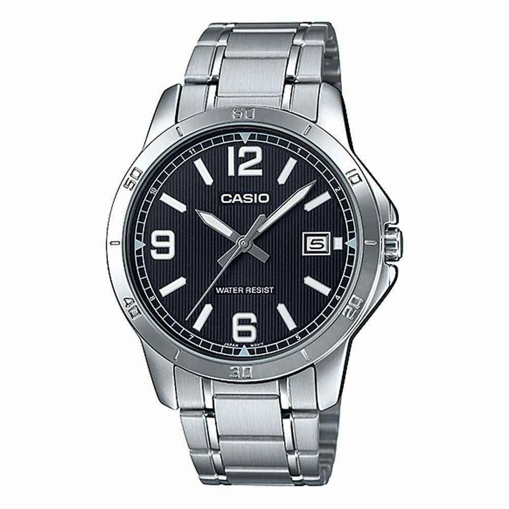 Casio MTP-V004D-1B2 Silver Stainless Watch for Men