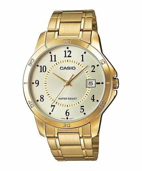 Casio MTP-V004G-9B Gold Stainless Watch for Men
