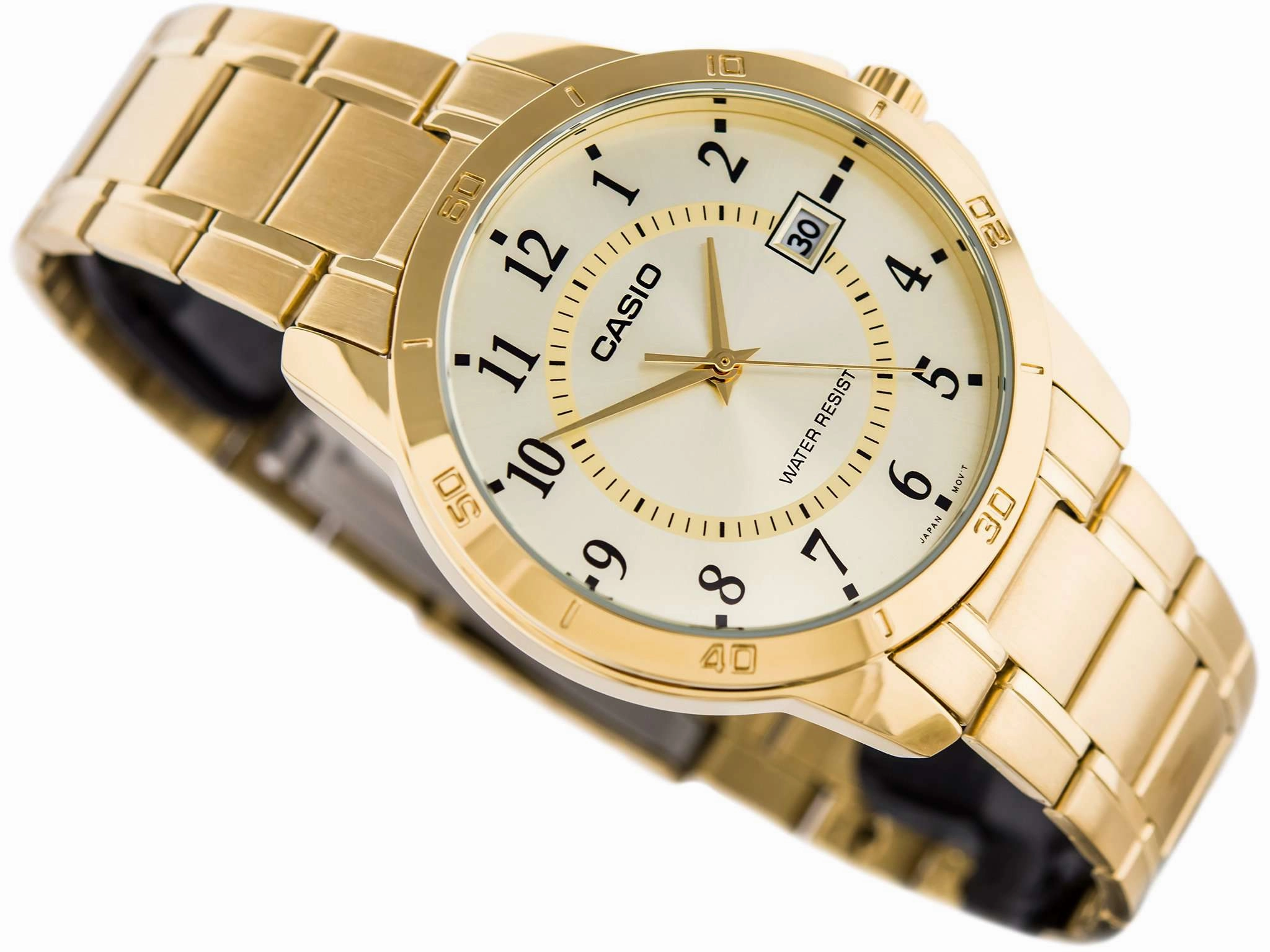 Casio MTP-V004G-9B Gold Stainless Watch for Men