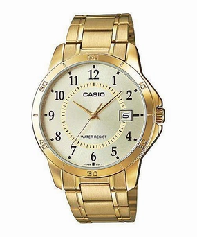 Casio MTP-V004G-9B Gold Stainless Watch for Men