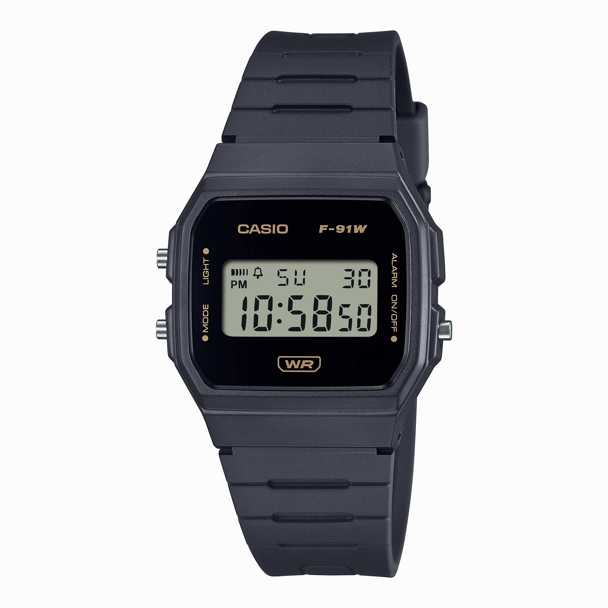 Casio Pop Black Resin Band Watch F91WB-8A