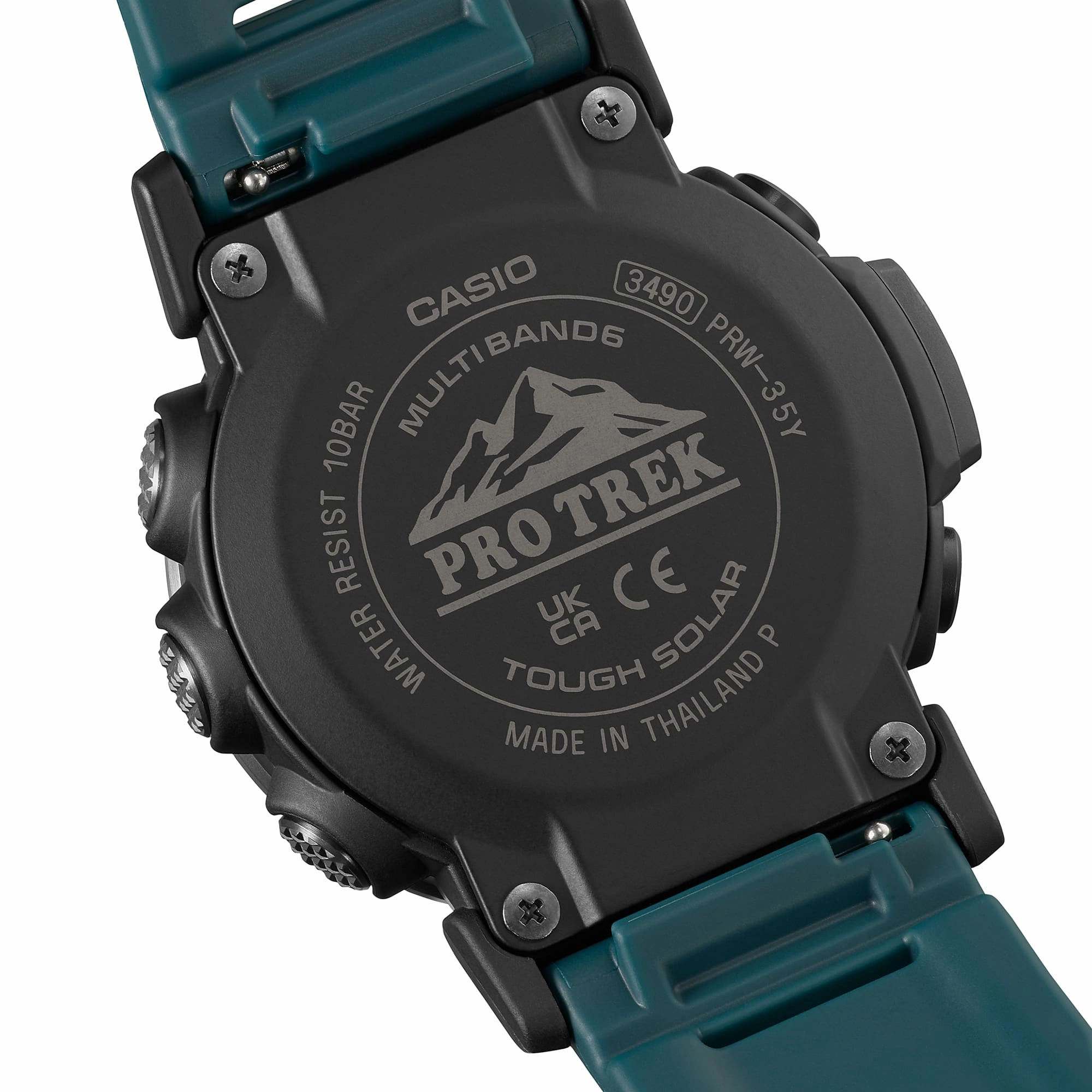 Casio Pro Trek Tough Solar Resin Band Watch PRW35Y-3D