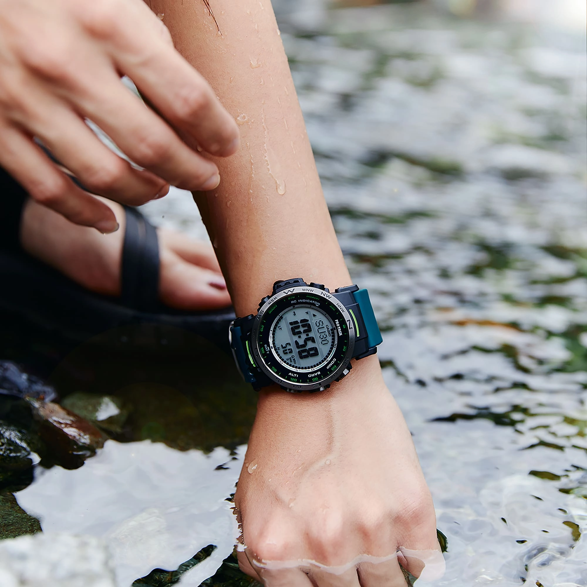 Casio Pro Trek Tough Solar Resin Band Watch PRW35Y-3D