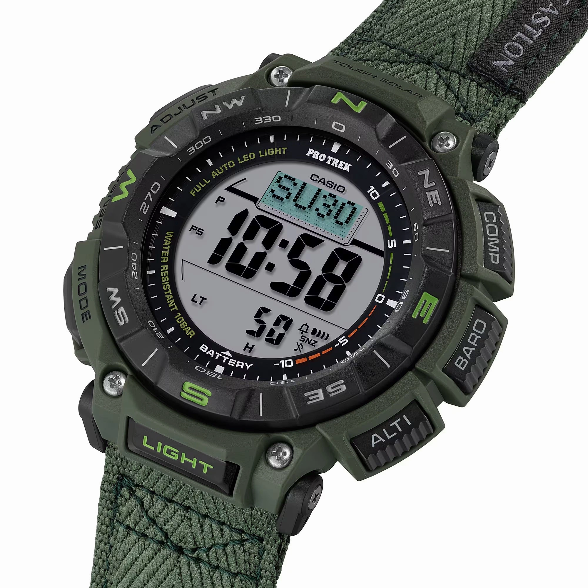 Casio Protrek CLIMBING CASTLON Triple Sensor Solar Mens Watch PRG340B-3
