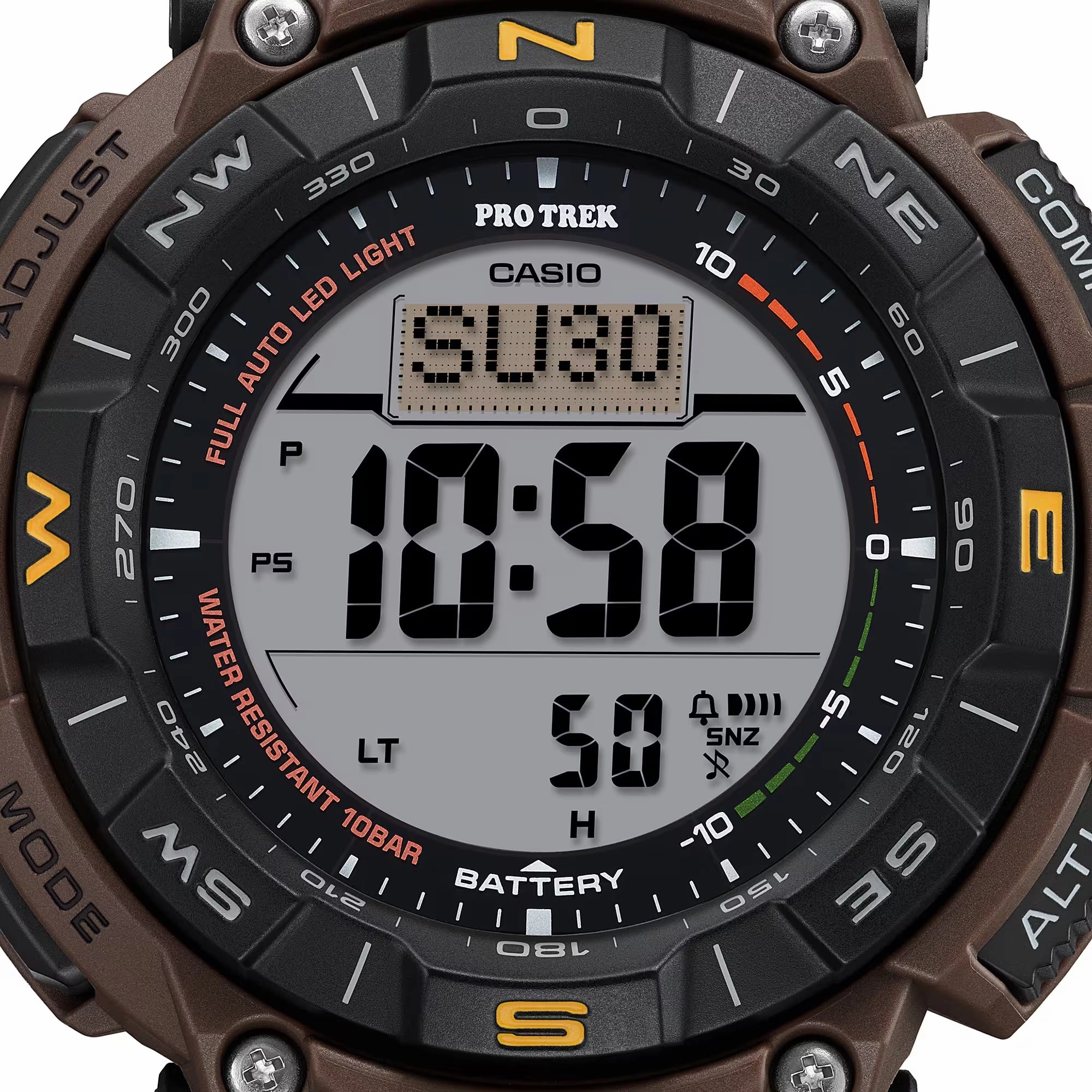 Casio Protrek CLIMBING COYOTE BROWN Triple Sensor Solar Mens Watch PRG340L-5