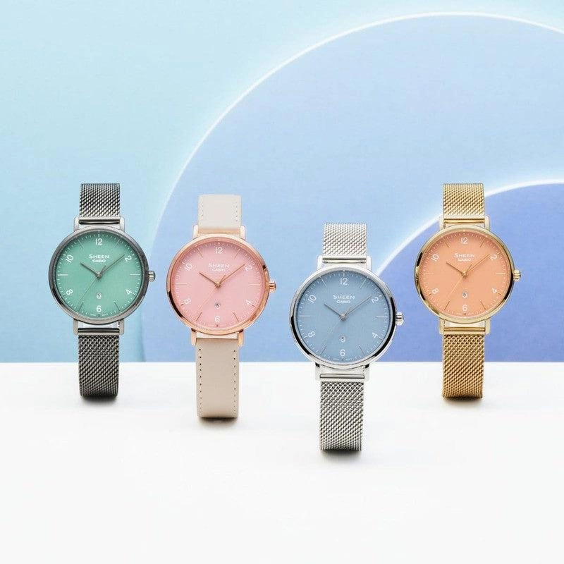 CASIO SHEEN WOMENS 50M - SHE-4562PGL-4AUDF
