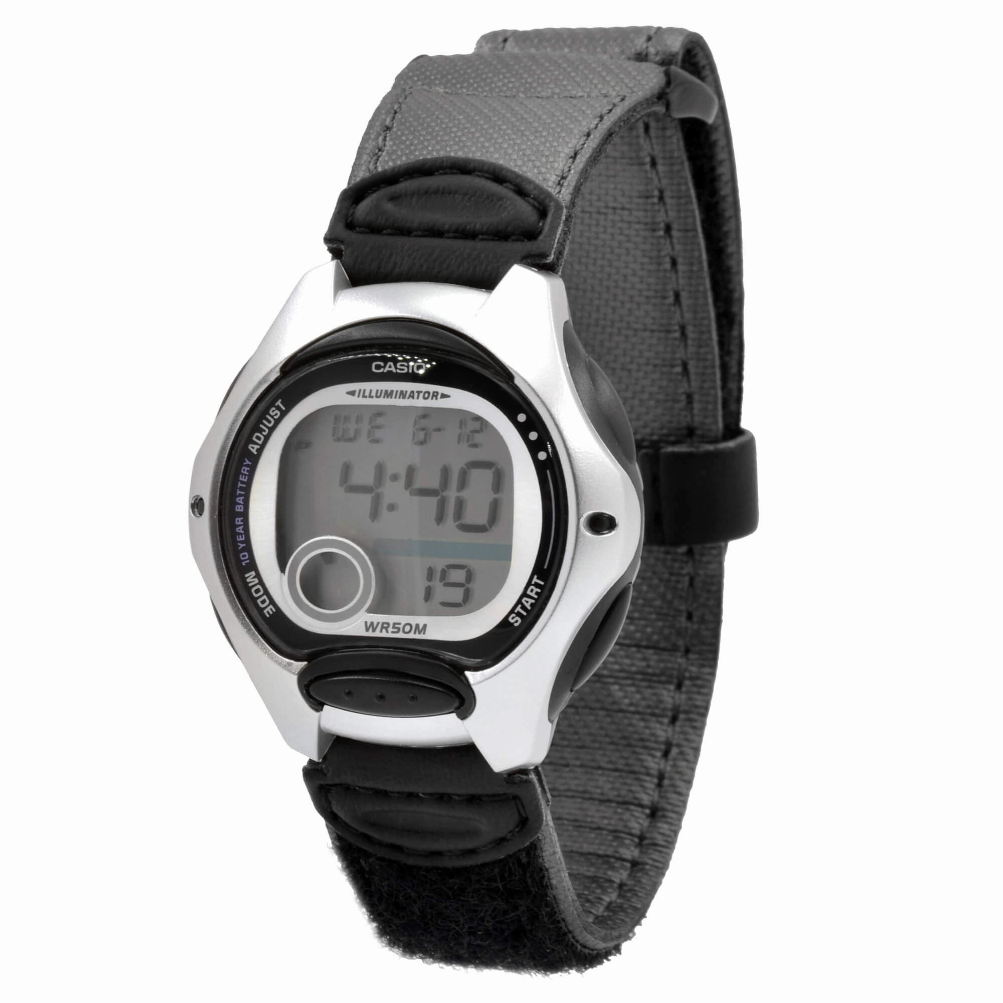Casio Silver Resin Case Black Band Watch | LW-200V-1AVCF