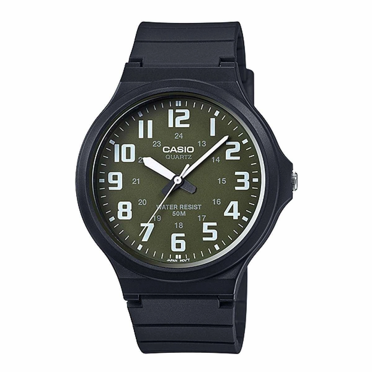 Casio Standard MW-240-3BVDF  Black Resin Strap Unisex Watch