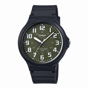 Casio Standard MW-240-3BVDF  Black Resin Strap Unisex Watch