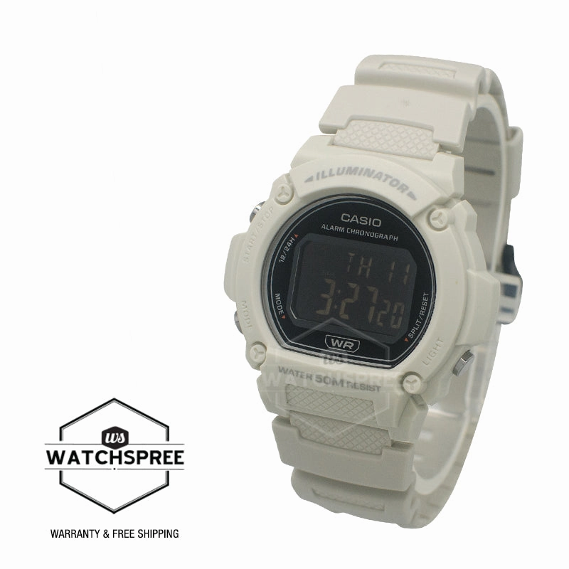 Casio Standard Sporty Digital Watch W219HC-8B W-219HC-8B