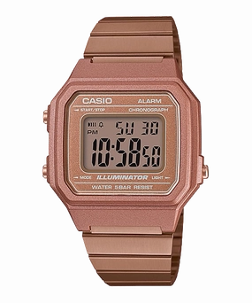 Casio Unisex Vintage Rose Gold Stainless Steel Band Watch B650WC-5A
