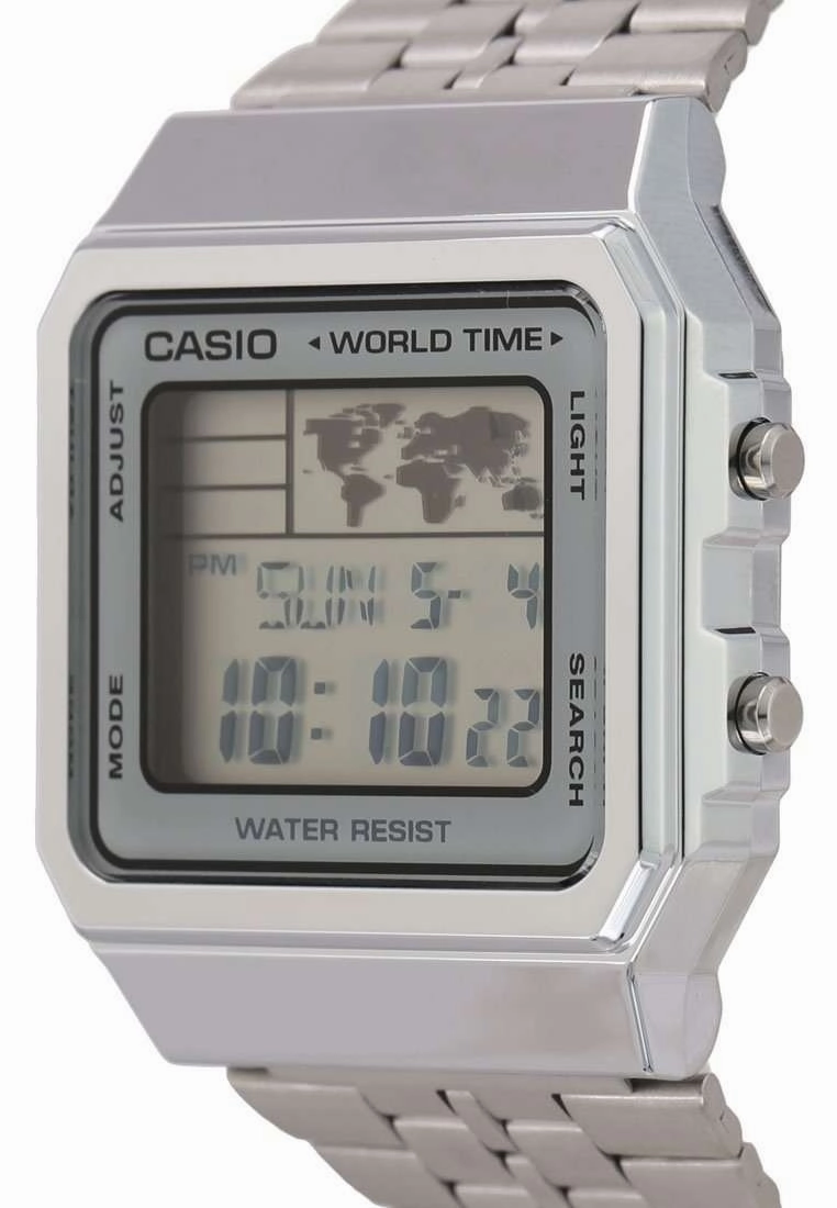 Casio Vintage A500WA-7D Silver Stainless Watch Unisex
