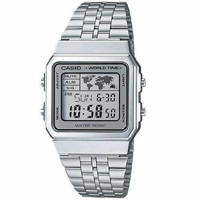 Casio Vintage A500WA-7D Silver Stainless Watch Unisex