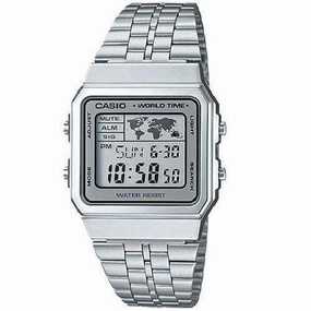 Casio Vintage A500WA-7D Silver Stainless Watch Unisex