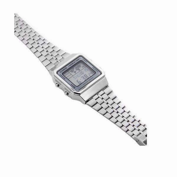Casio Vintage A500WA-7D Silver Stainless Watch Unisex