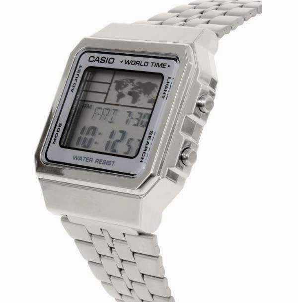 Casio Vintage A500WA-7D Silver Stainless Watch Unisex