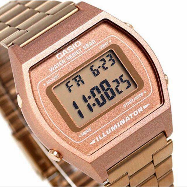 Casio Vintage B650WC-5A Rose Gold Watch for Men and Women