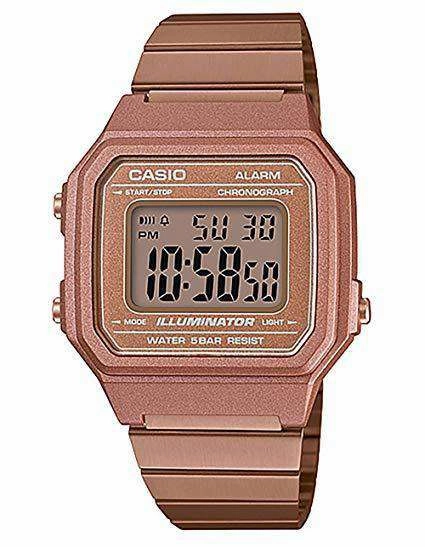 Casio Vintage B650WC-5A Rose Gold Watch for Men and Women