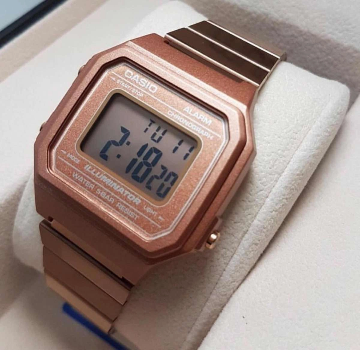 Casio Vintage B650WC-5A Rose Gold Watch for Men and Women