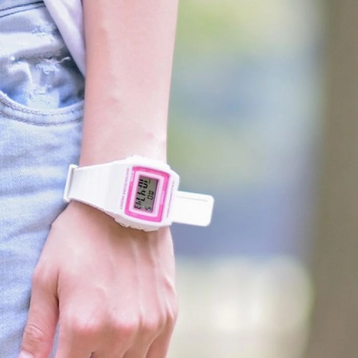 Casio W-215H-7A2 White Resin Strap Watch for Men and Women