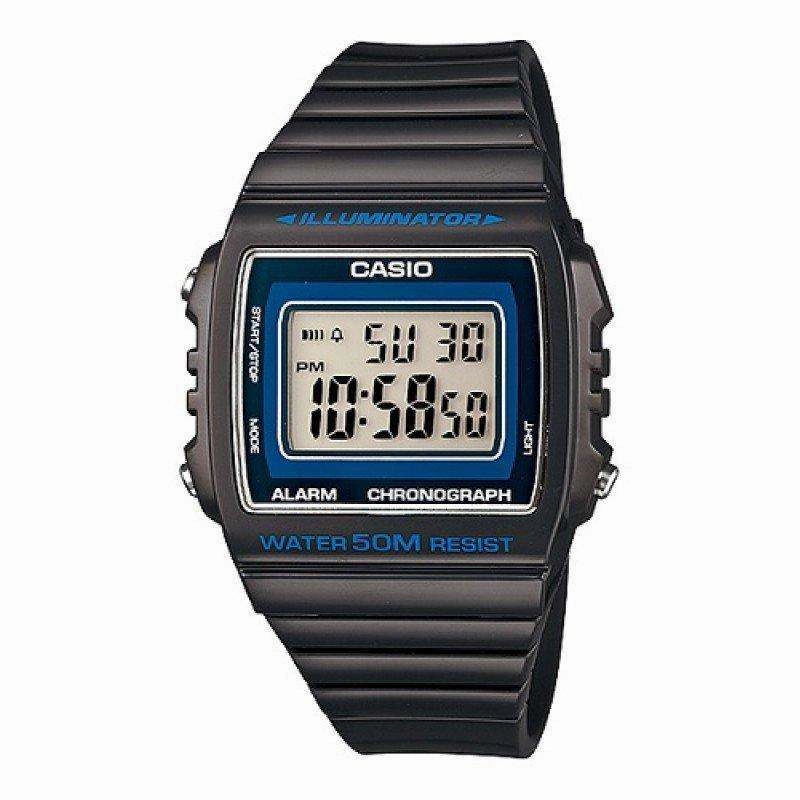 Casio W-215H-8A Dark Gray Resin Strap Watch For Men and Women