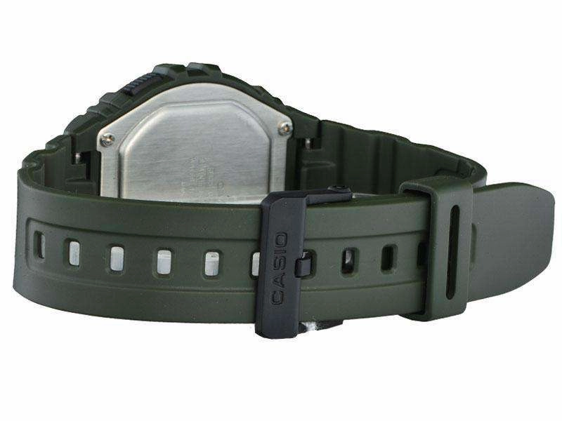 Casio W-216H-3B Green Resin Digital Watch for Men