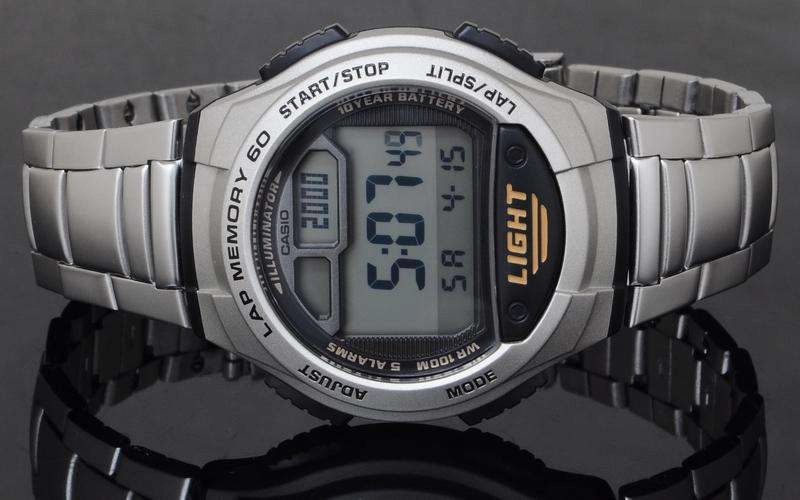 Casio W-734D-1AVDF Silver Stainless Watch for Men