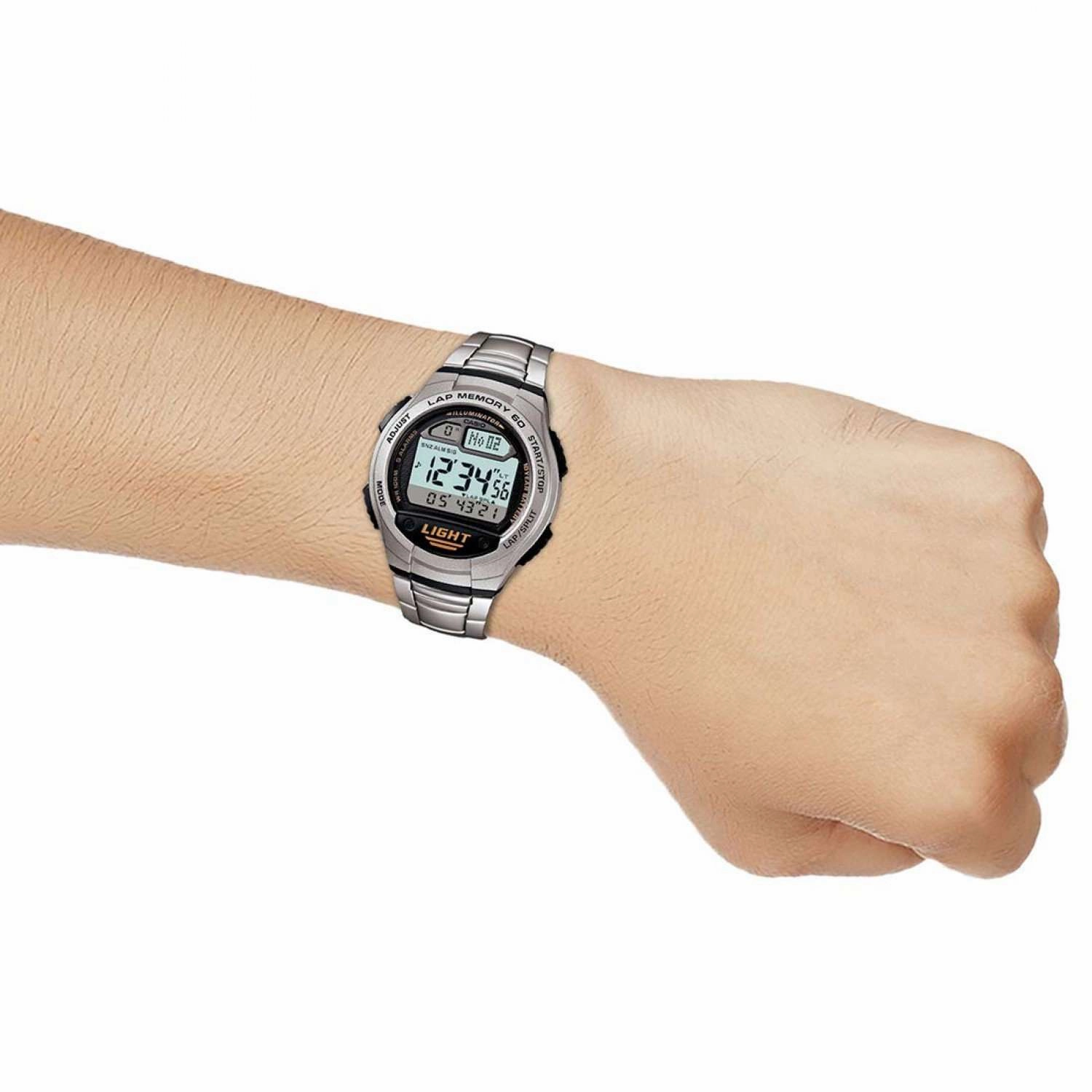 Casio W-734D-1AVDF Silver Stainless Watch for Men