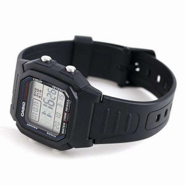 Casio W-800H-1AVDF Black Resin Strap Watch for Men
