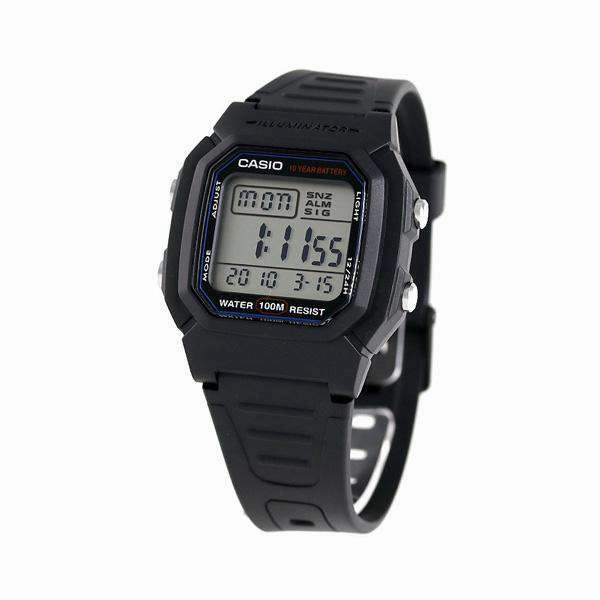 Casio W-800H-1AVDF Black Resin Strap Watch for Men