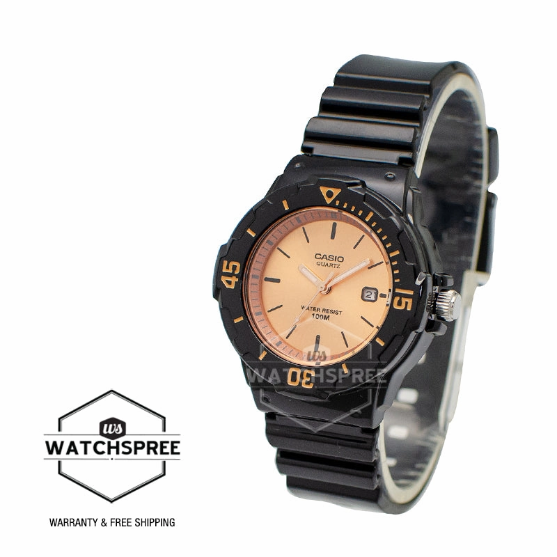 Casio Women's Analog  Black Resin Band Watch LRW200H-9E2 LRW-200H-9E2