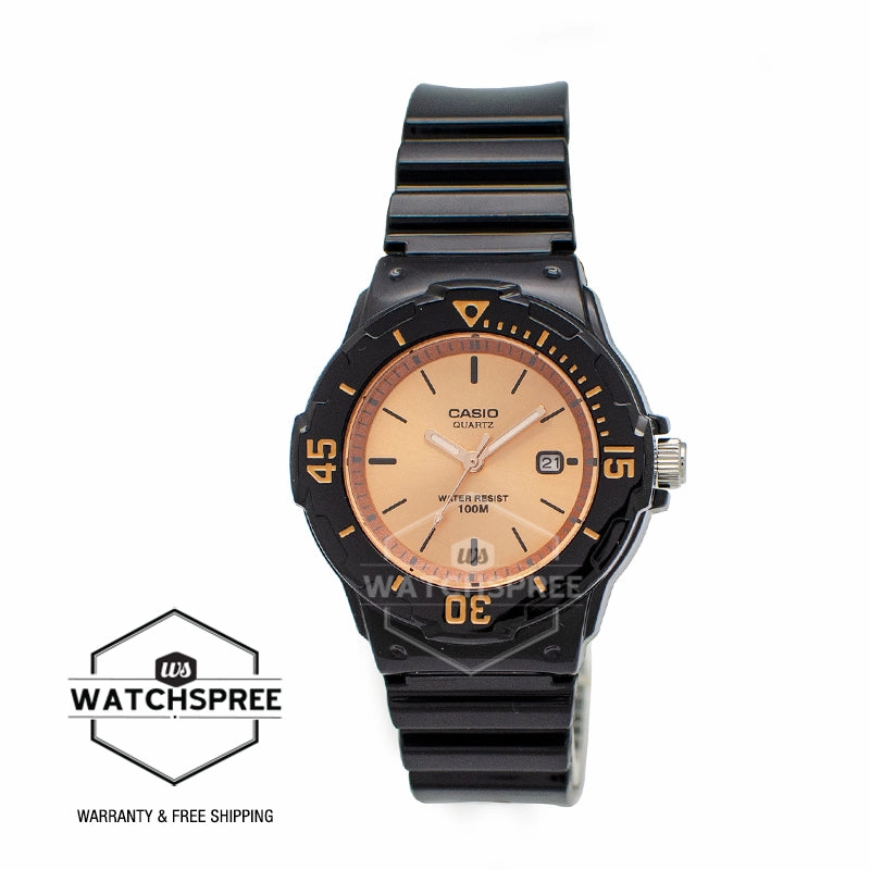 Casio Women's Analog  Black Resin Band Watch LRW200H-9E2 LRW-200H-9E2