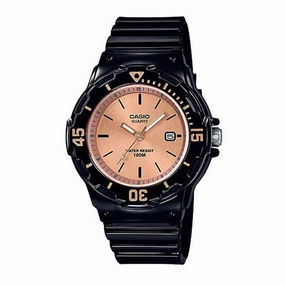 Casio Women's Analog  Black Resin Band Watch LRW200H-9E2 LRW-200H-9E2