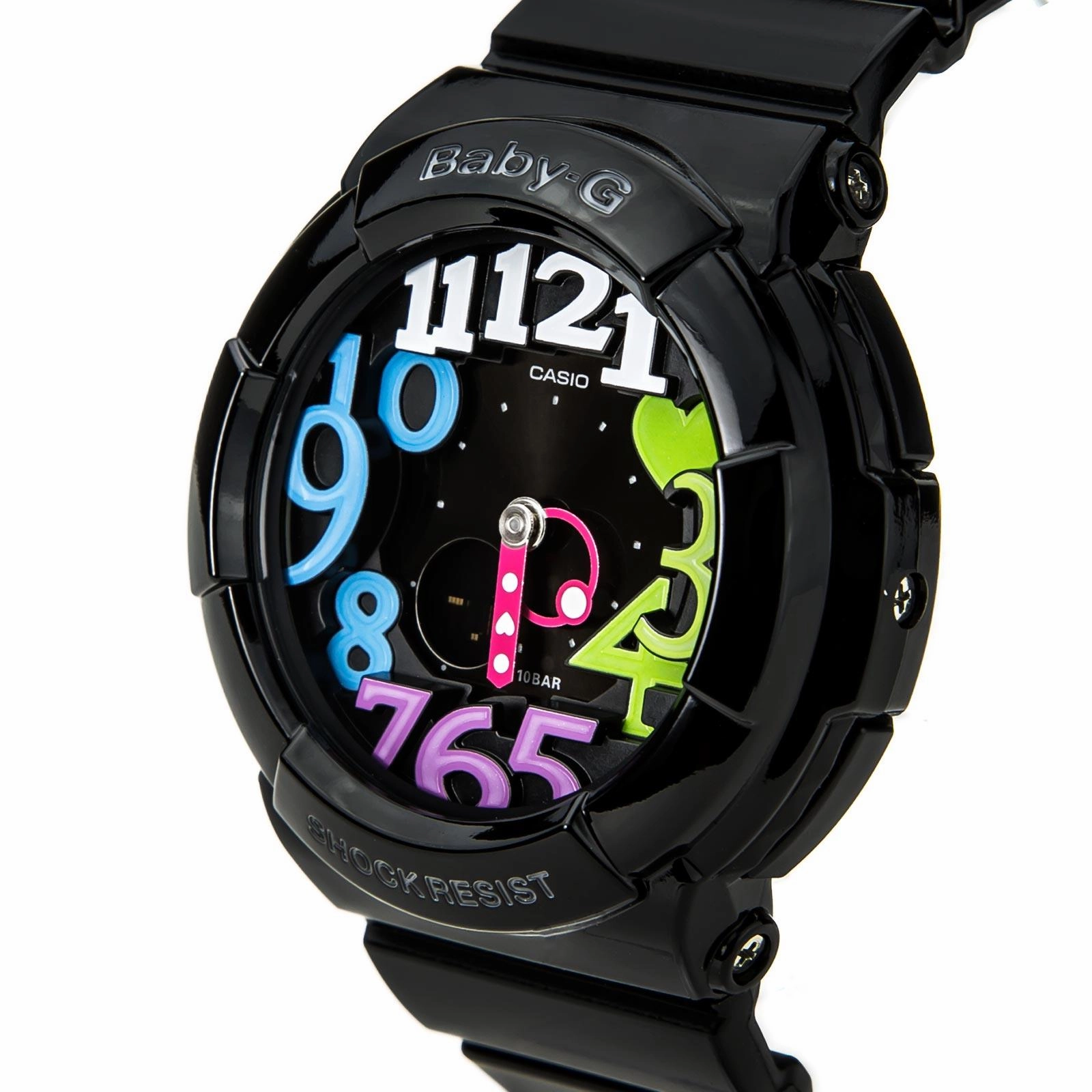 Casio Women's Baby G Ana-Digi Black Dial Black Resin Strap Alarm Watch | BGA131-1B2