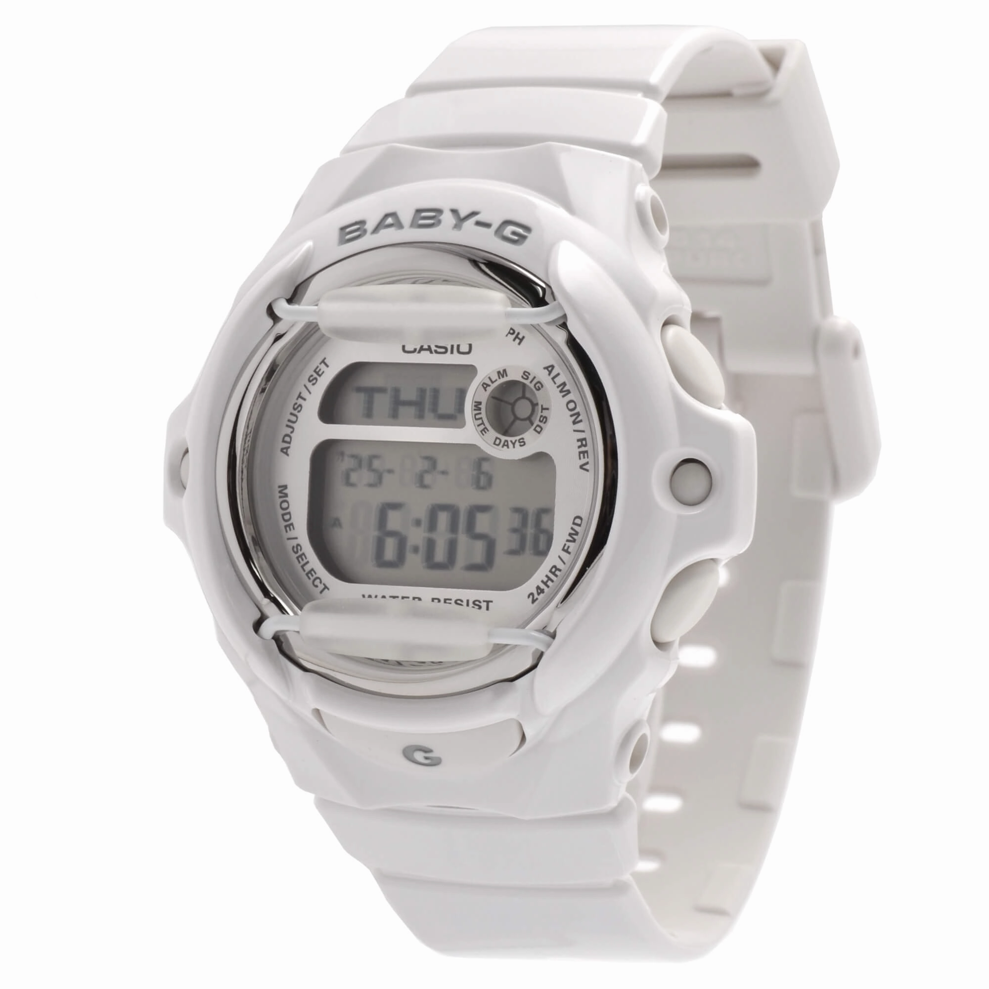 Casio Women's Digital Alarm Watch - Baby-G Dive Grey Dial Resin Strap | BG169R-7A