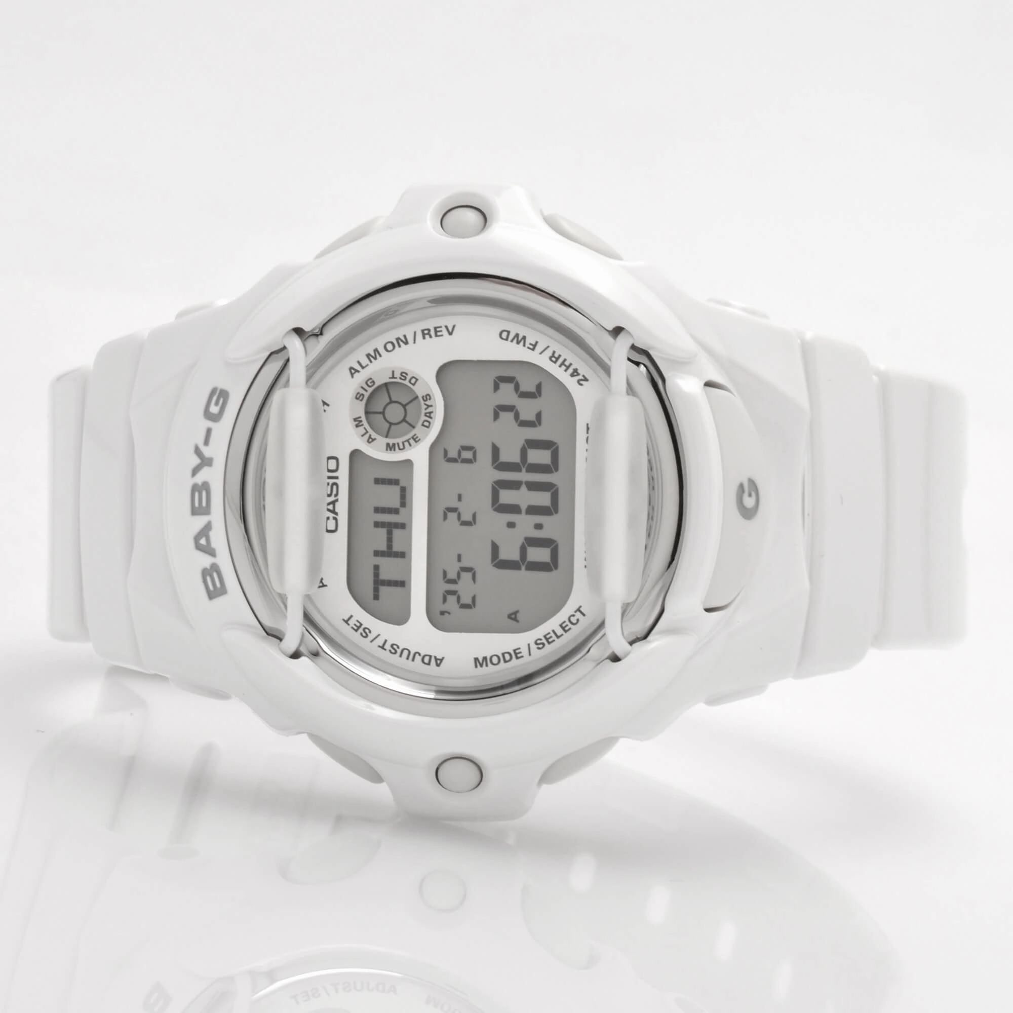 Casio Women's Digital Alarm Watch - Baby-G Dive Grey Dial Resin Strap | BG169R-7A