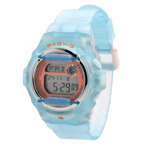 Casio Women's Digital Watch - Baby-G Digital Dial Light Blue Strap Dive | BG169R-2C