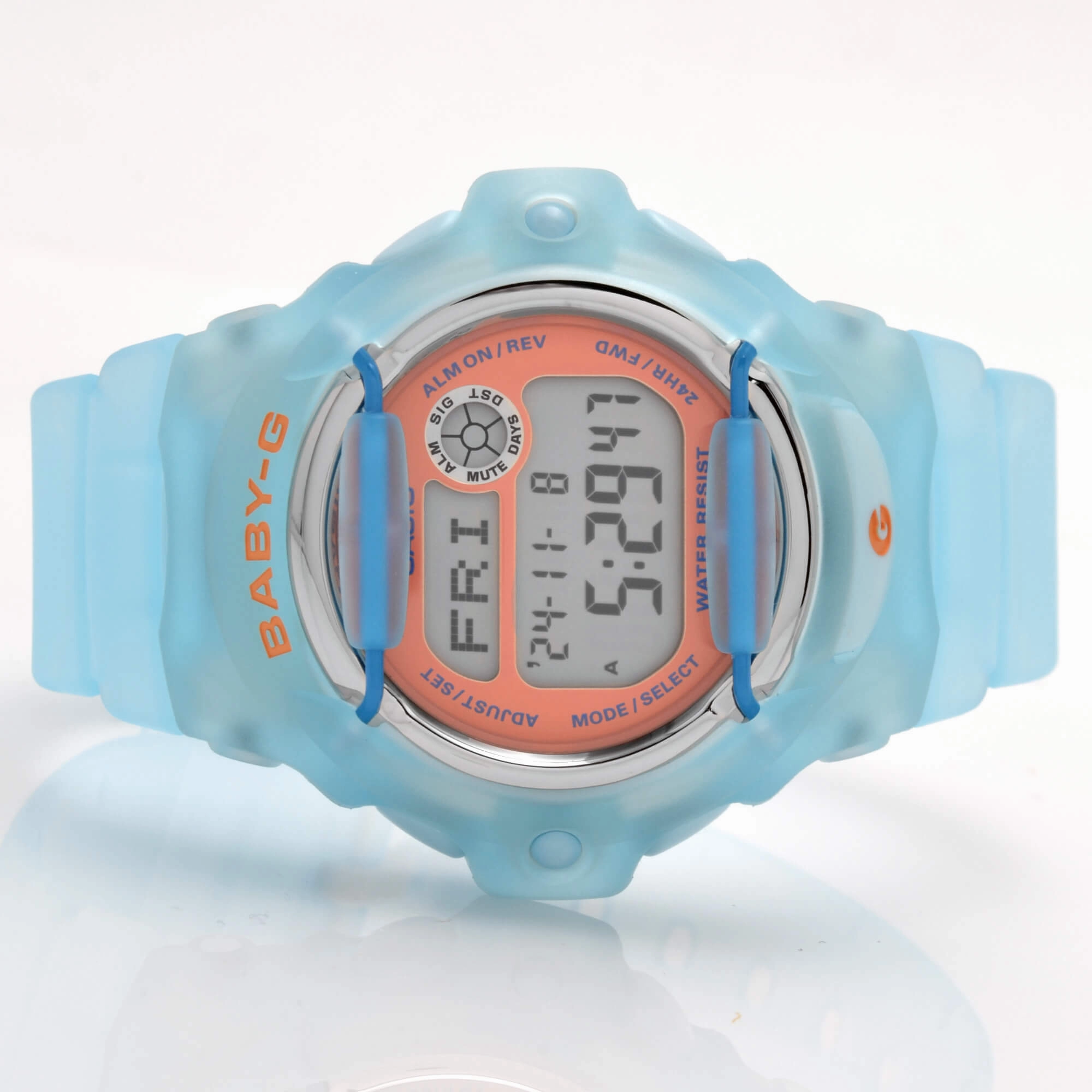 Casio Women's Digital Watch - Baby-G Digital Dial Light Blue Strap Dive | BG169R-2C