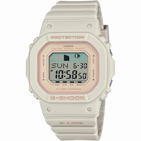 Casio Women's Digital Watch - G-Shock G-Lide Pink and Grey Dial Strap | GLX-S5600-7CR