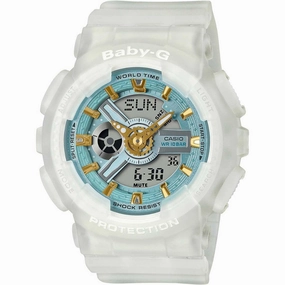 Casio Women's Quartz Watch - Baby-G World Time Ana-Digi Dial Resin Strap | BA110SC-7A