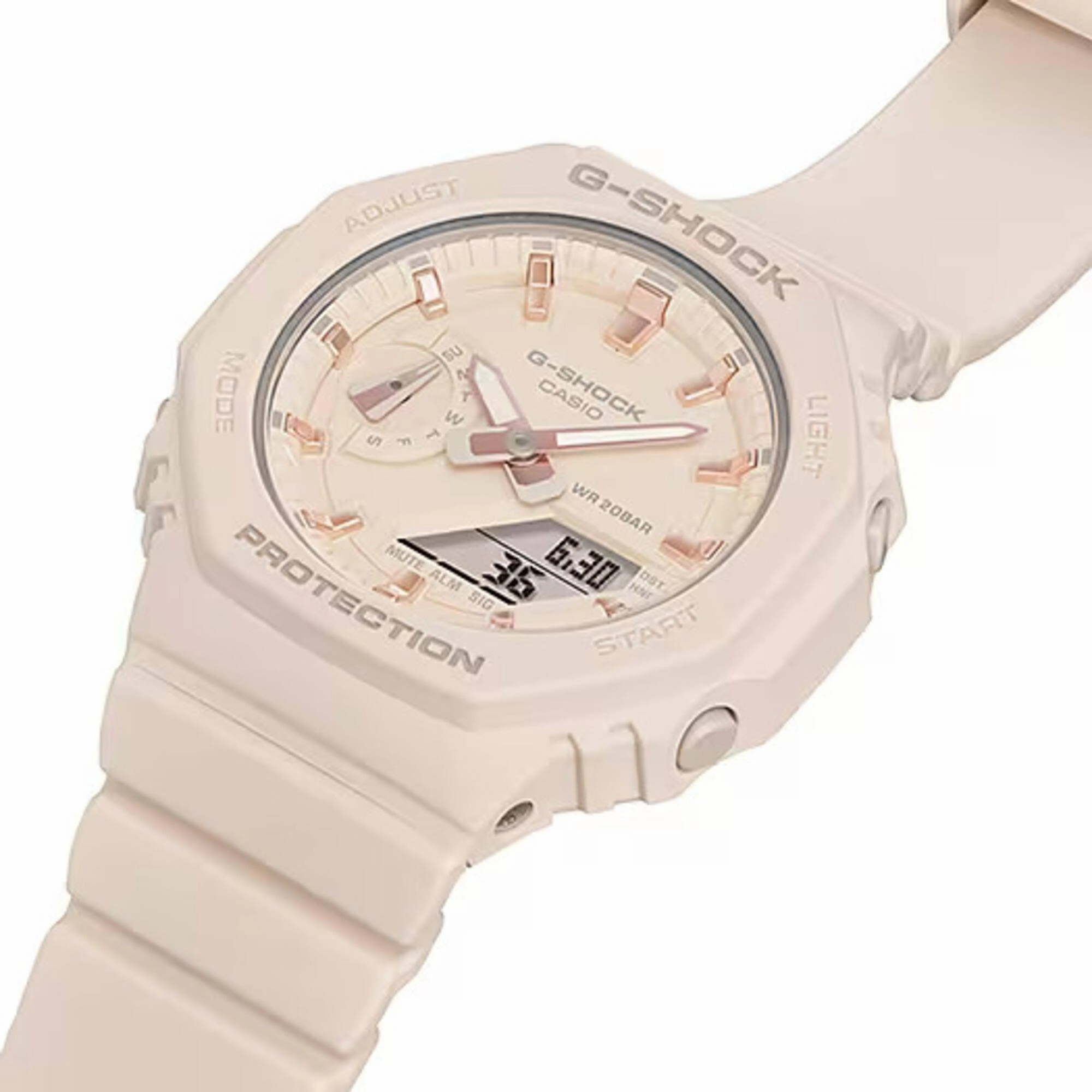 Casio Women's Watch - G-Shock Pink Analog-Digital Dial Resin Strap | GMAS2100-4A