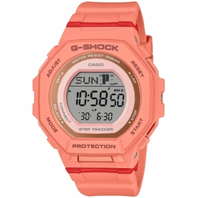 Casio Women's Watch G-Shock Coral Orange Resin Strap Digital GMD-B300SC-4CR