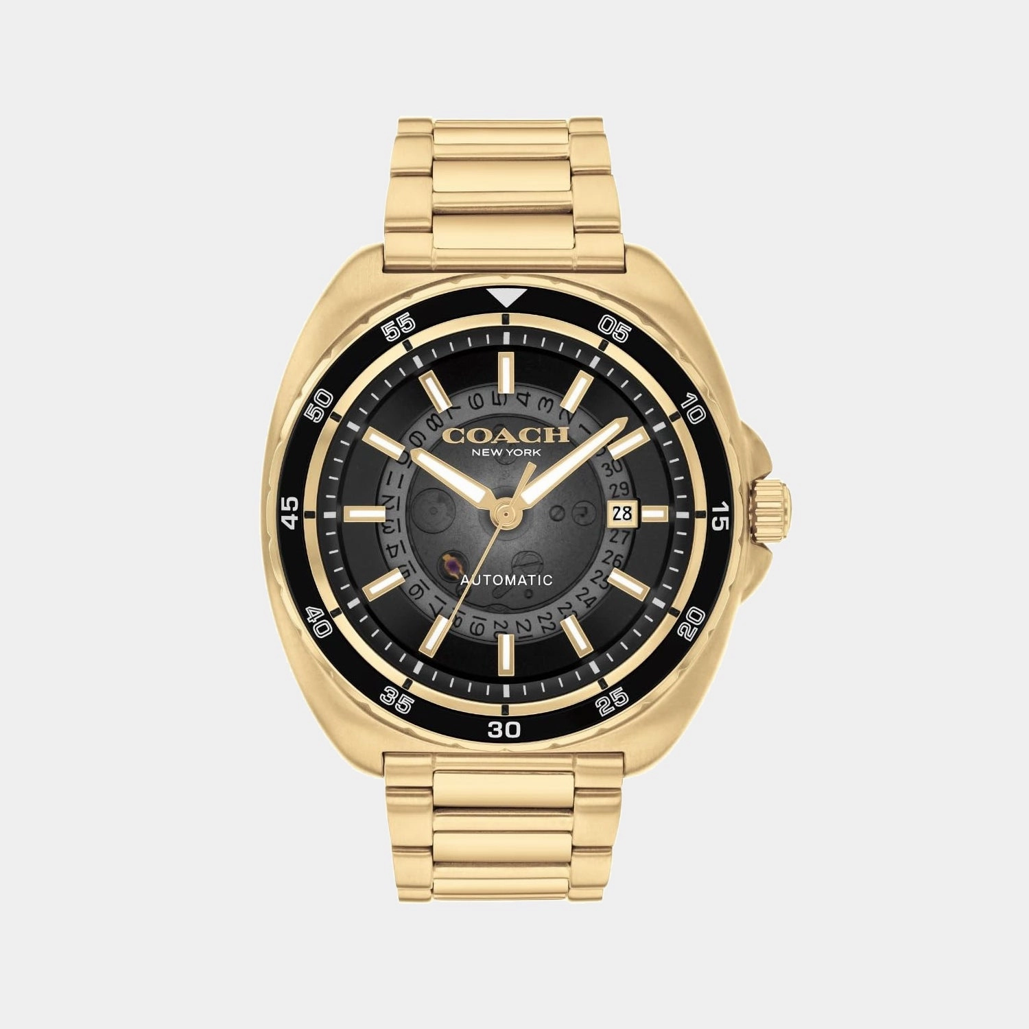 Charter Men Automatic Black Dial Analog Stainless Steel Watch 14602712