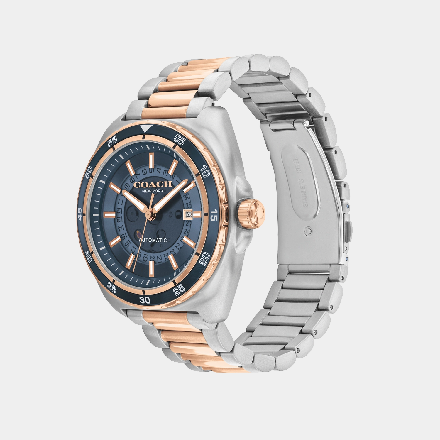 Charter Men Blue Dial Analog Stainless Steel Automatic Watch 14602729