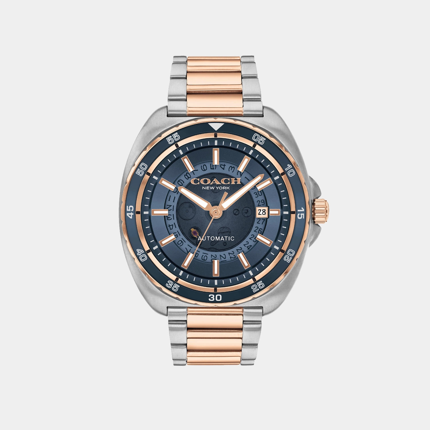 Charter Men Blue Dial Analog Stainless Steel Automatic Watch 14602729