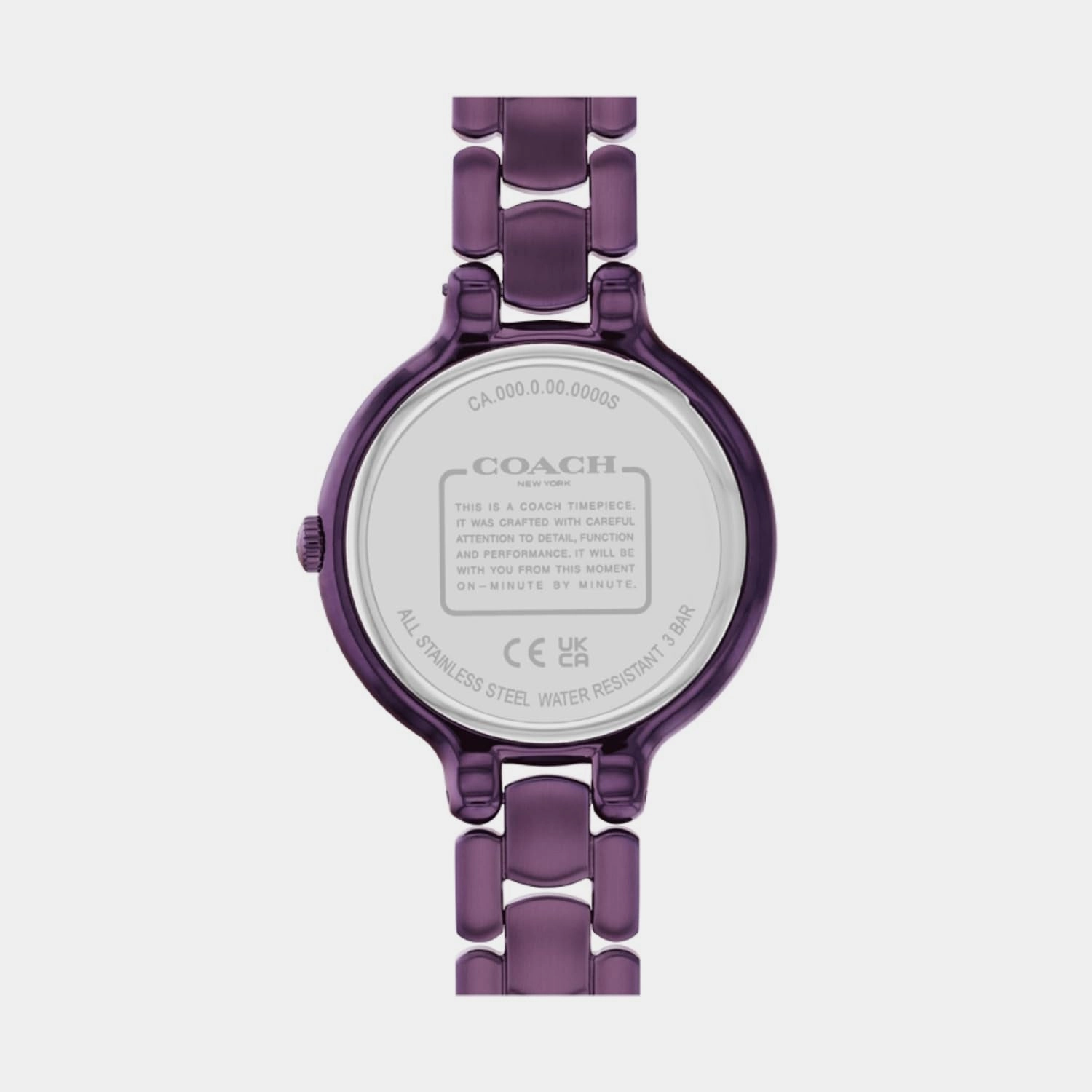 Chelsea Women Quartz Purple Dial Analog Stainless Steel Watch 14504353